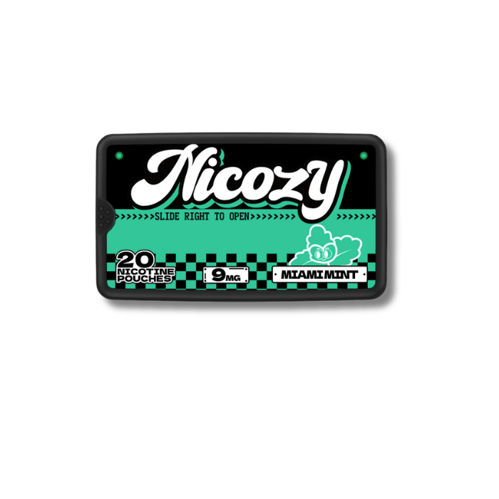 Nicozy Miami Mint 9mg Nicotine Pouches 1 Nicozy Miami Mint 9mg Nicotine Pouches