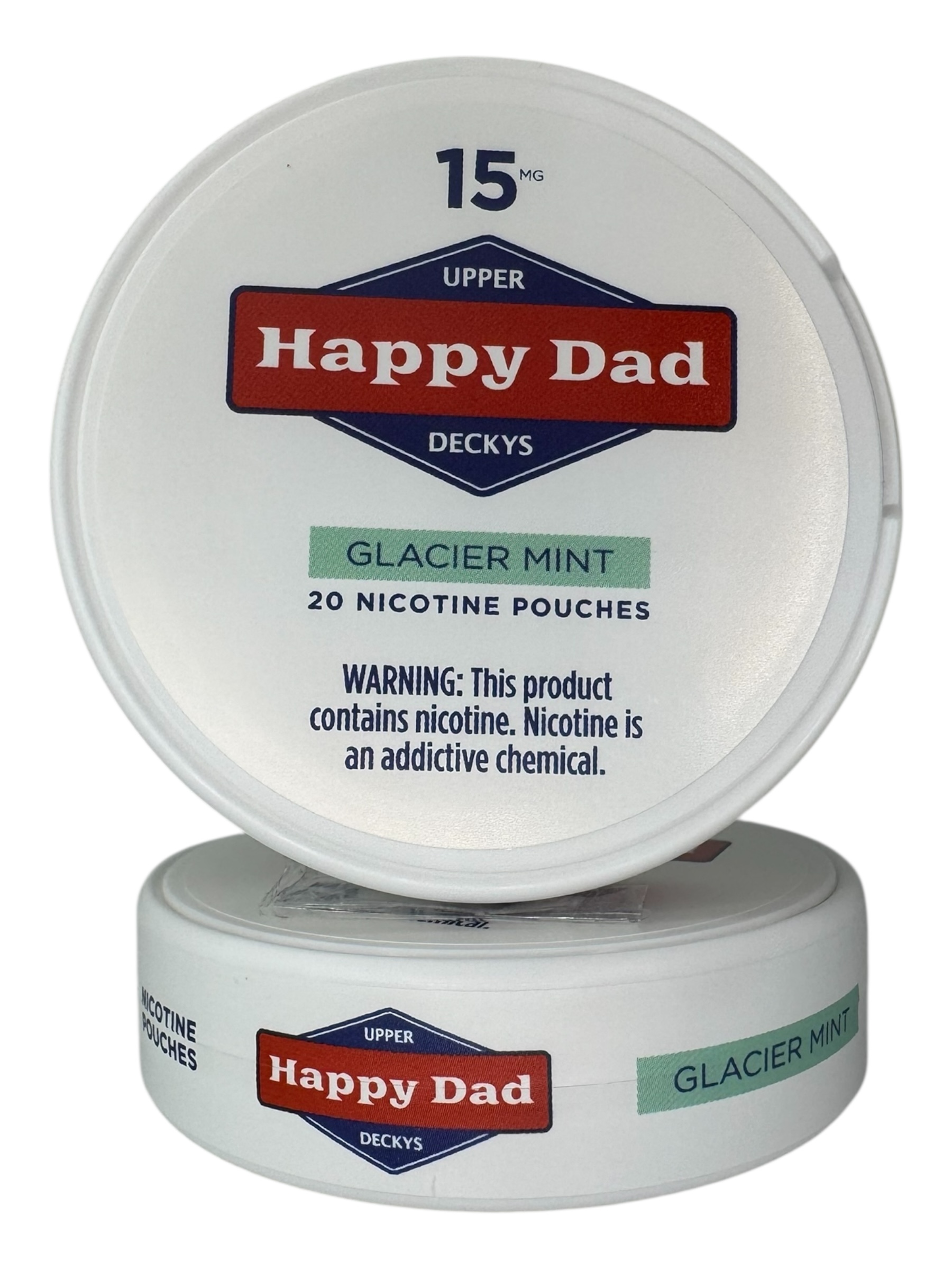 Happy Dad Glacier Mint Nicotine Pouches 15mg 1 Happy Dad Glacier Mint Nicotine Pouches 15mg